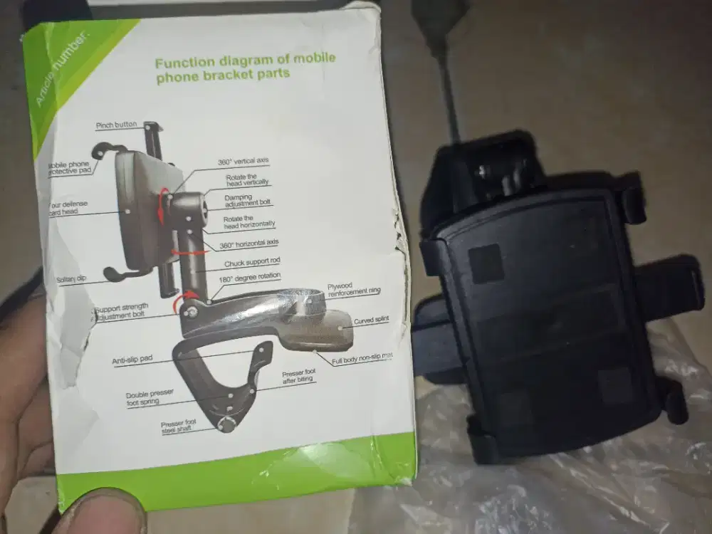 Holder Hp/dudukan Hp untuk mobil sistem jepit