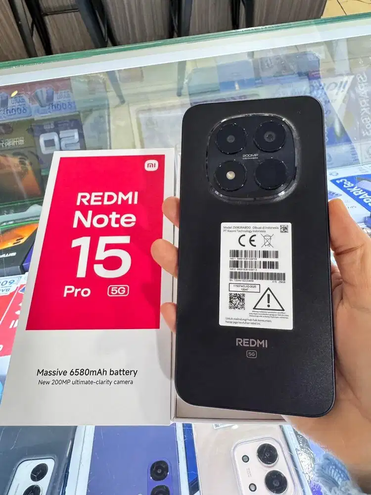 Redmi note 15pro 5g 8/256gb hitam