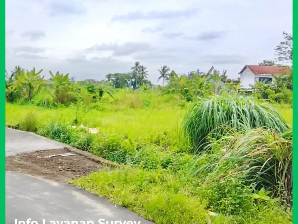 Tanah Jogja Dekat Pasar Gentan Kaliurang Siap Balik Nama