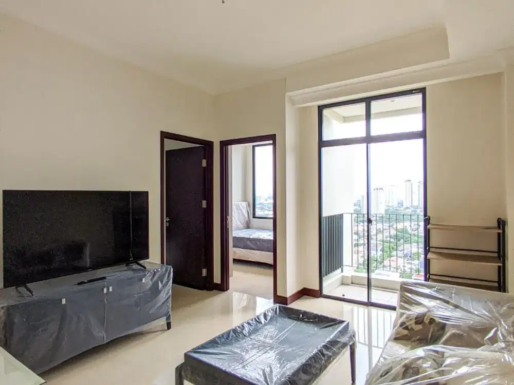 2 BR Apartemen Permata Hijau Suites , Full Furnished , Siap Huni , 13 jt / bln