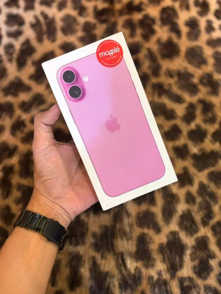 New iPhone 16 Plus 128GB Resmi (Pink)