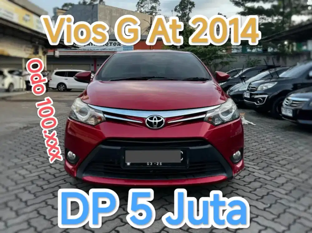 5JT VIOS G AT 2014 RED EDITION ANTIK RARE ITEM !!