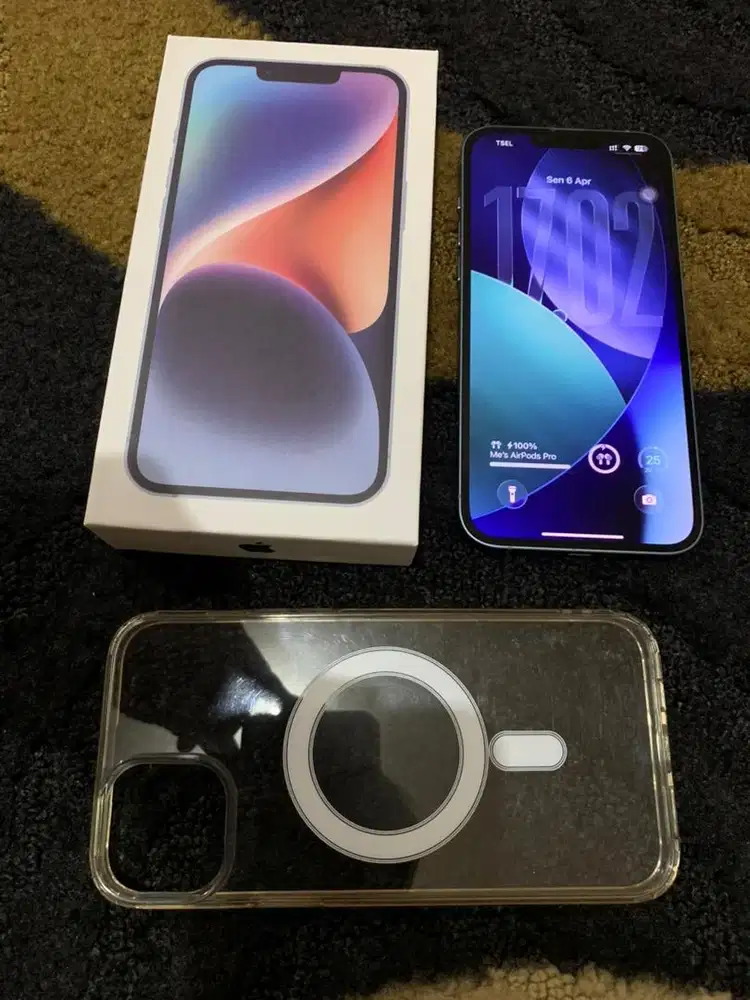 Iphone 14 plus 128gb blue dualsim all operator 5G fullset inter LL/A