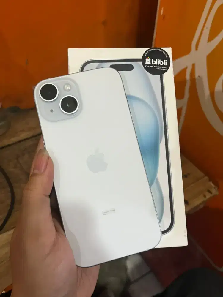 iPhone 15 128gb blue resmi blibli