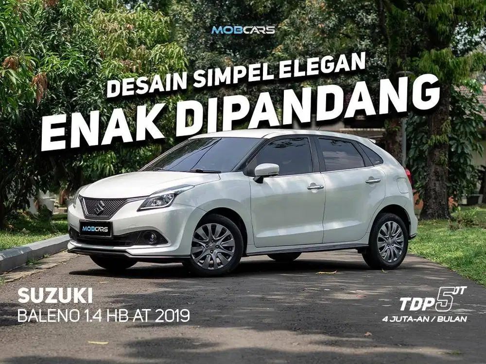 CICILAN 4 JUTAAN ! GARANSI 2 TAHUN BALENO HB 1.4 AT 2019 MOBCARS