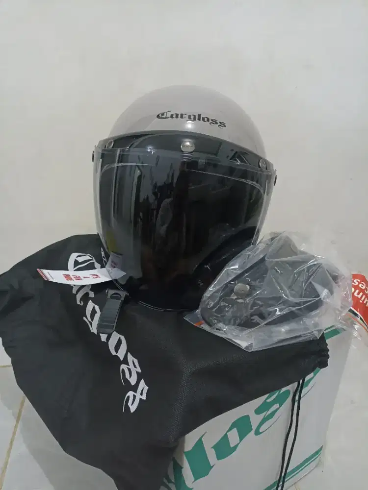 Helm Cargloss Original Half Face Taupe Size L