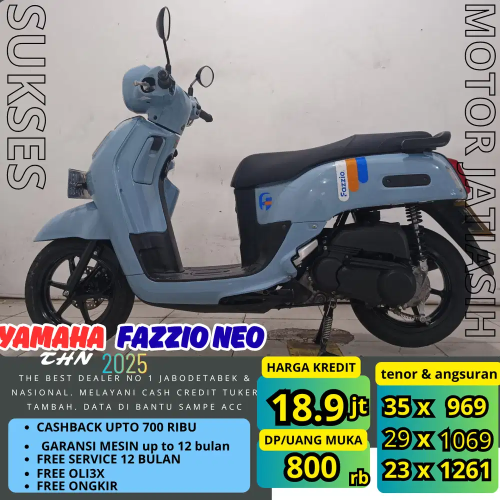 PROMO (SUKSES MOTOR) DP TERMURAH PROSES CEPAT YAMAHA FAZZIO NEO 2025