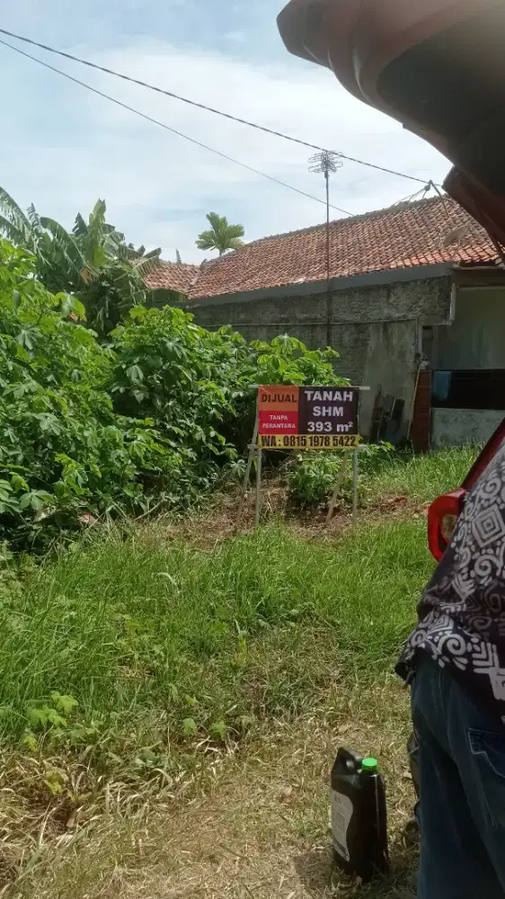 Dijual Tanah SHM Luas 393m² tanpa perantara