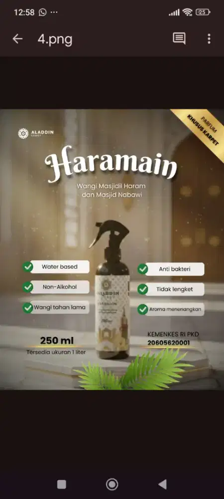 Parfum karpet haramain