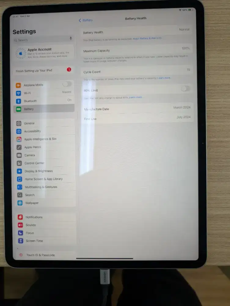 Ipad Aur M2 13 Inch Fullset Orginal