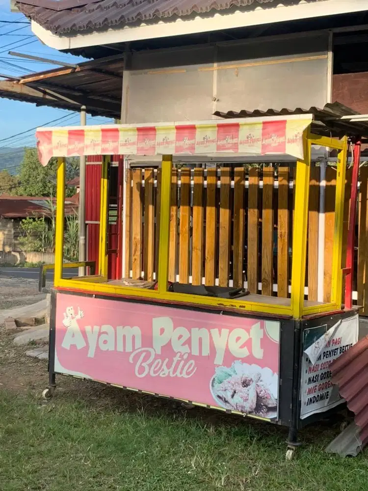 Dijual Gerobak/booth Rangka BESI tebal