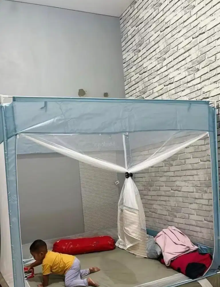Medoga Kelambu Anti Jatuh Anti Nyamuk Tenda Bayi 180x200