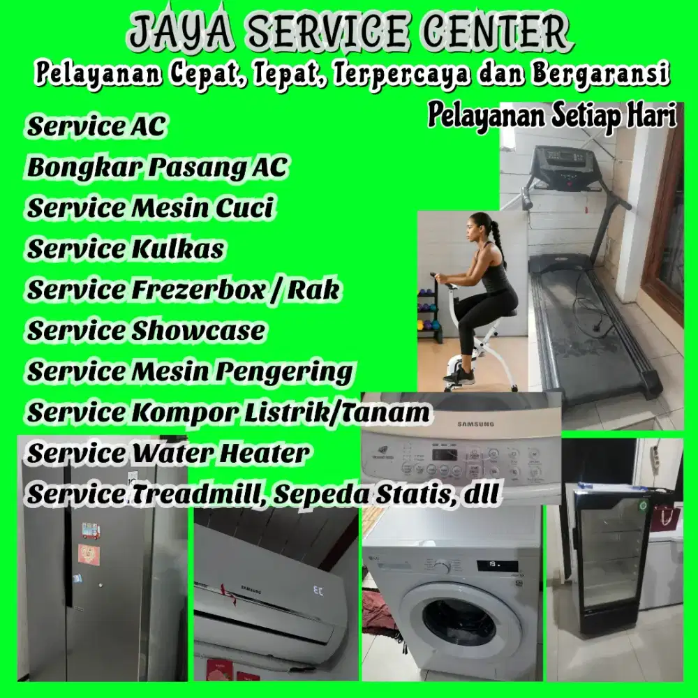 Service AC Bongkar Pasang Servis Mesin Cuci Kulkas Frezer Speda Statis