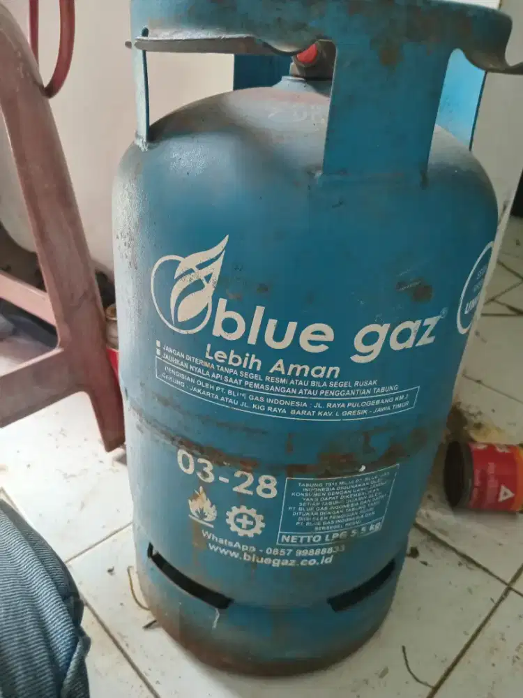 Tabung gas,  blue gas kosong
