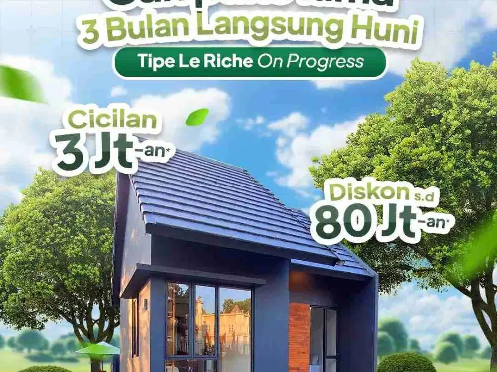 DIJUAL di Mutiara Columbus, setu, Bekasi, Type LE RICHE, Suasana Asri dan Tenang