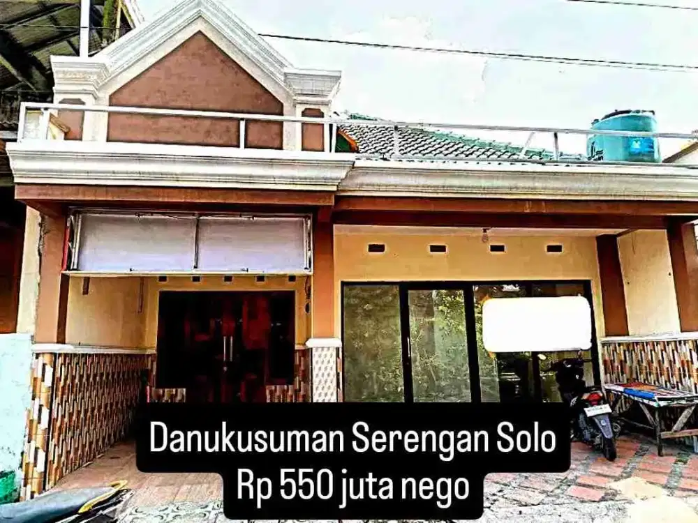 rumah danukusuman Serengan solo harga terjangkau strategis