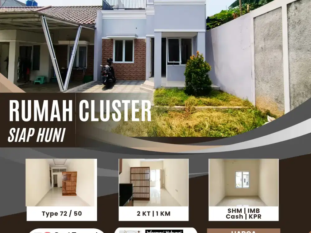 Dijual Rumah Cluster Siap Huni Harjamukti Cibubur