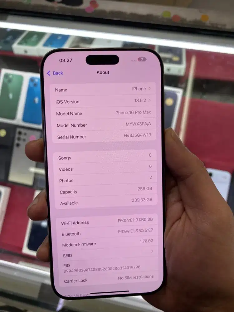 Iphone 16 Promax 256GB IBOX Garansi On-April 2026 Mullus