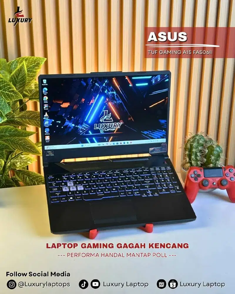 LAPTOP ASUS TUF GAMING A15 FA506II RYZEN 7 NVIDIA GTX 1650 TI SSD RAM