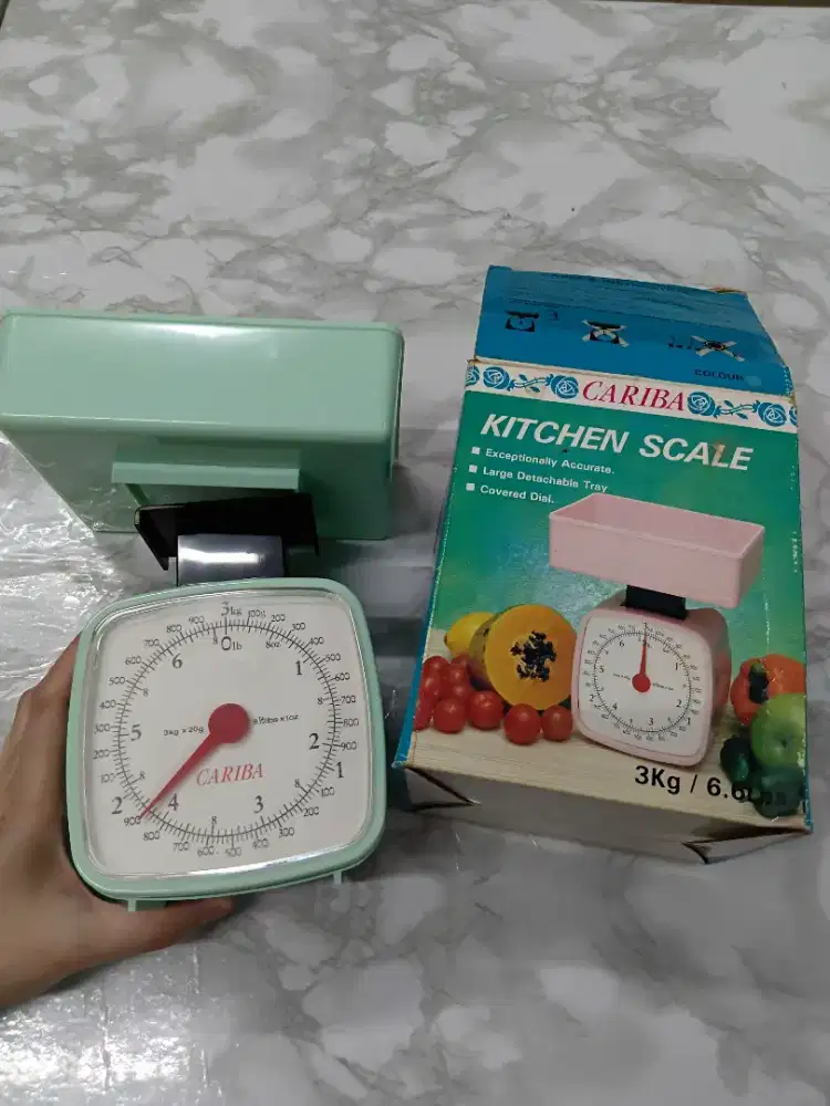 Timbangan Dapur dengan tray besar merk Cariba