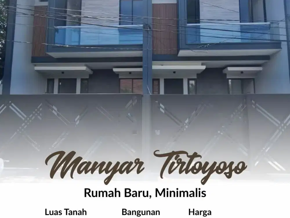 Rumah Manyar Tirtoyoso, New, Minimalis