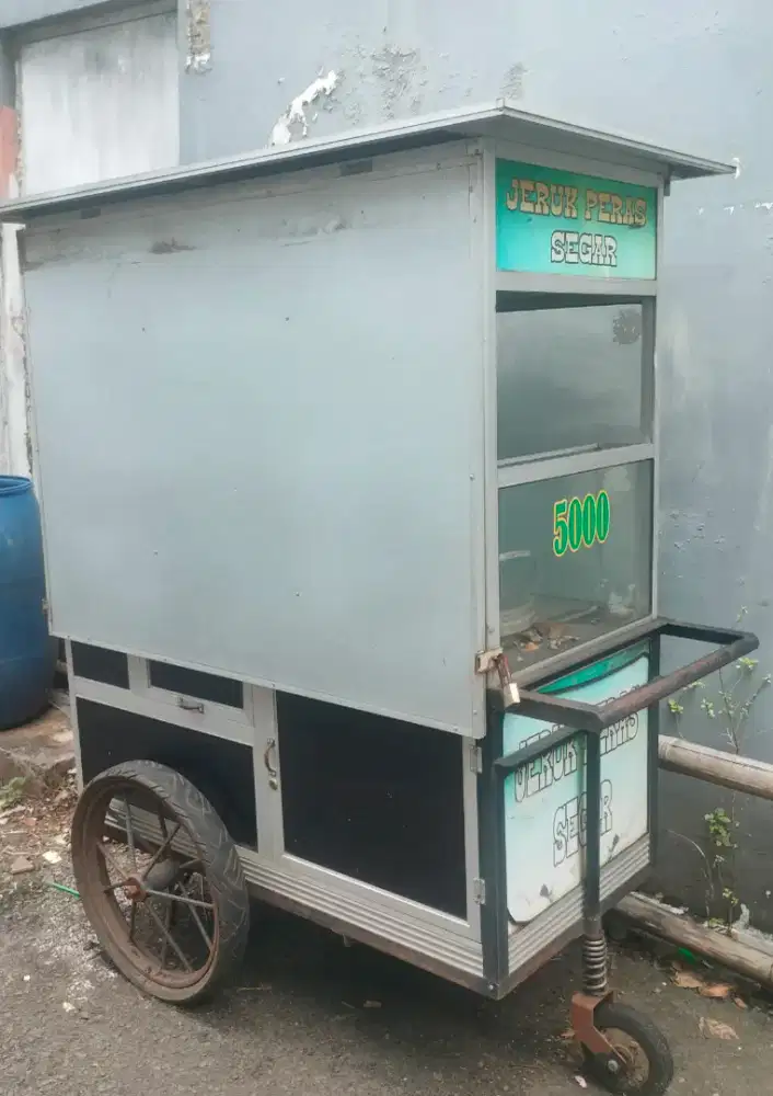 Gerobak Es jeruk peras