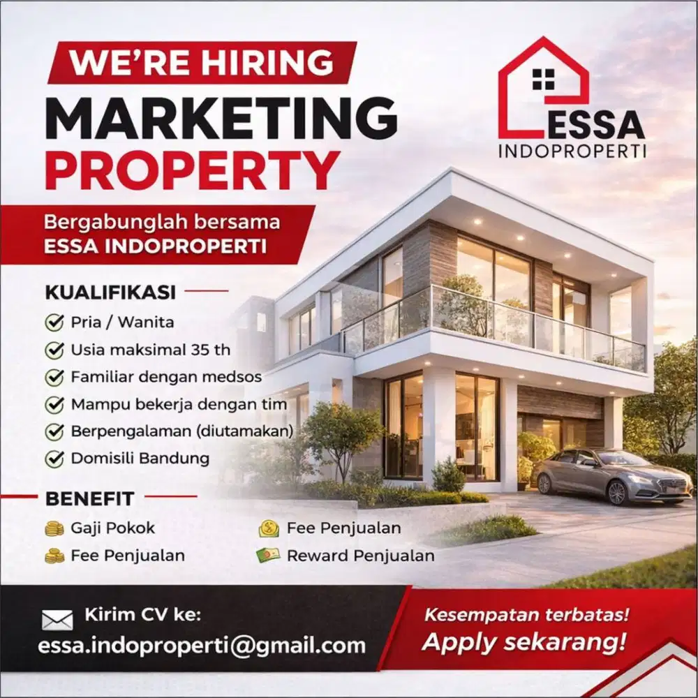 LOWONGAN MARKETING PROPERTY BANDUNG