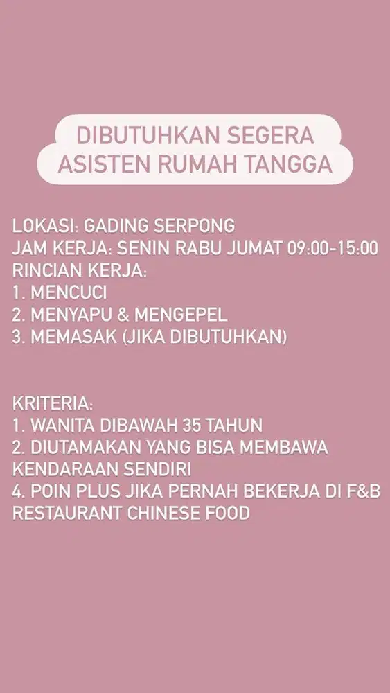 Asisten Rumah Tangga