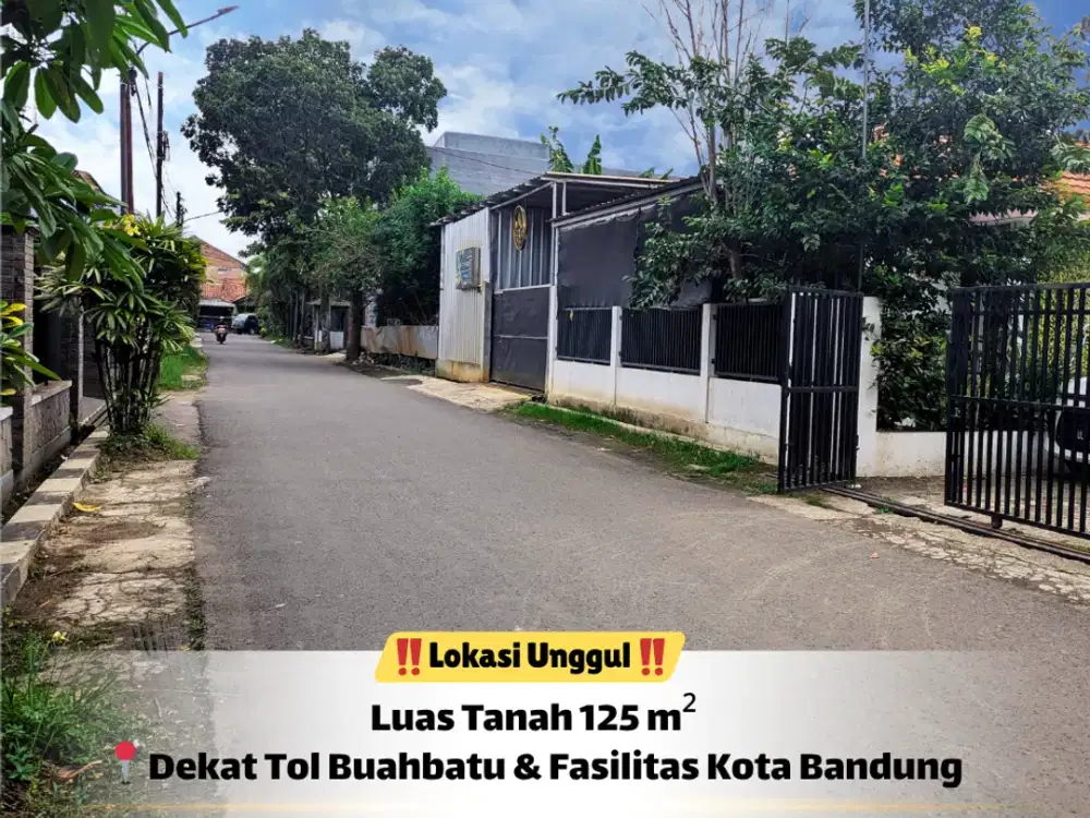 Tanah SHM 125 m² di Buahbatu – Lokasi Terus Diminati