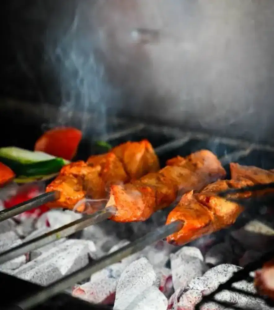 Barbecue  kebab dan ayam