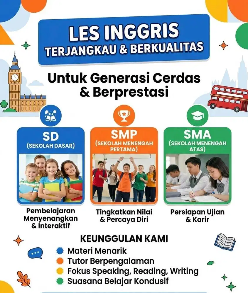 Les / kursus bahasa inggris