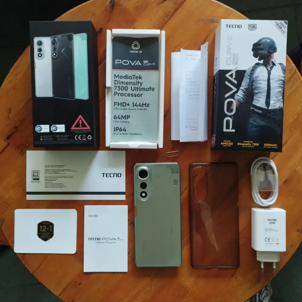 Tecno Pova Curve 5G 8/256GB Fullset Original