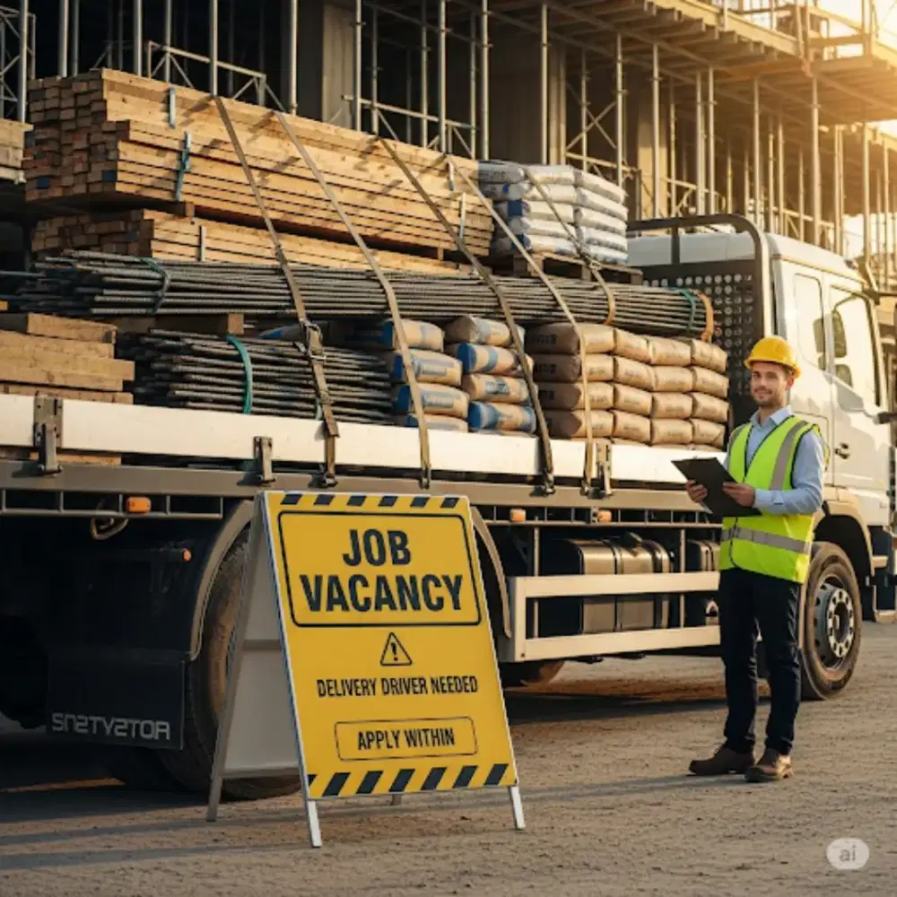 Loker Driver Bahan Bangunan kirim ke toko