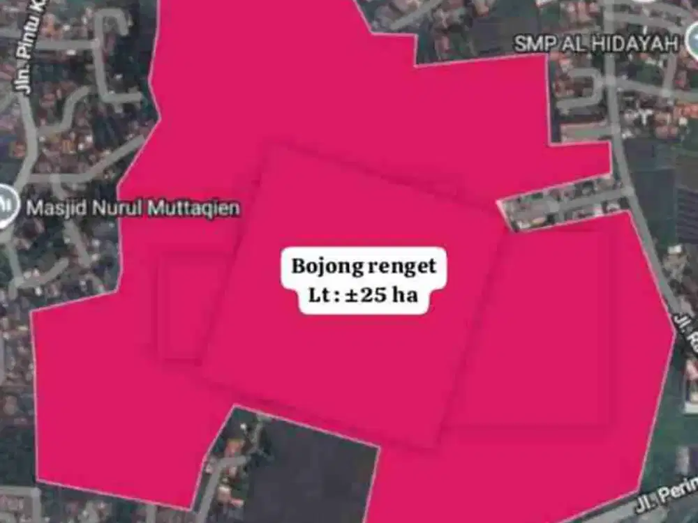 Dijual Lahan 25 Ha Dekat Bandara Soekarno Hatta Tangerang