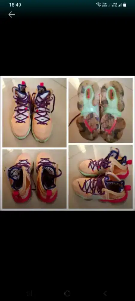 Jual murah sepatu basket nike lebron 19 valentine day size 40,700 nego