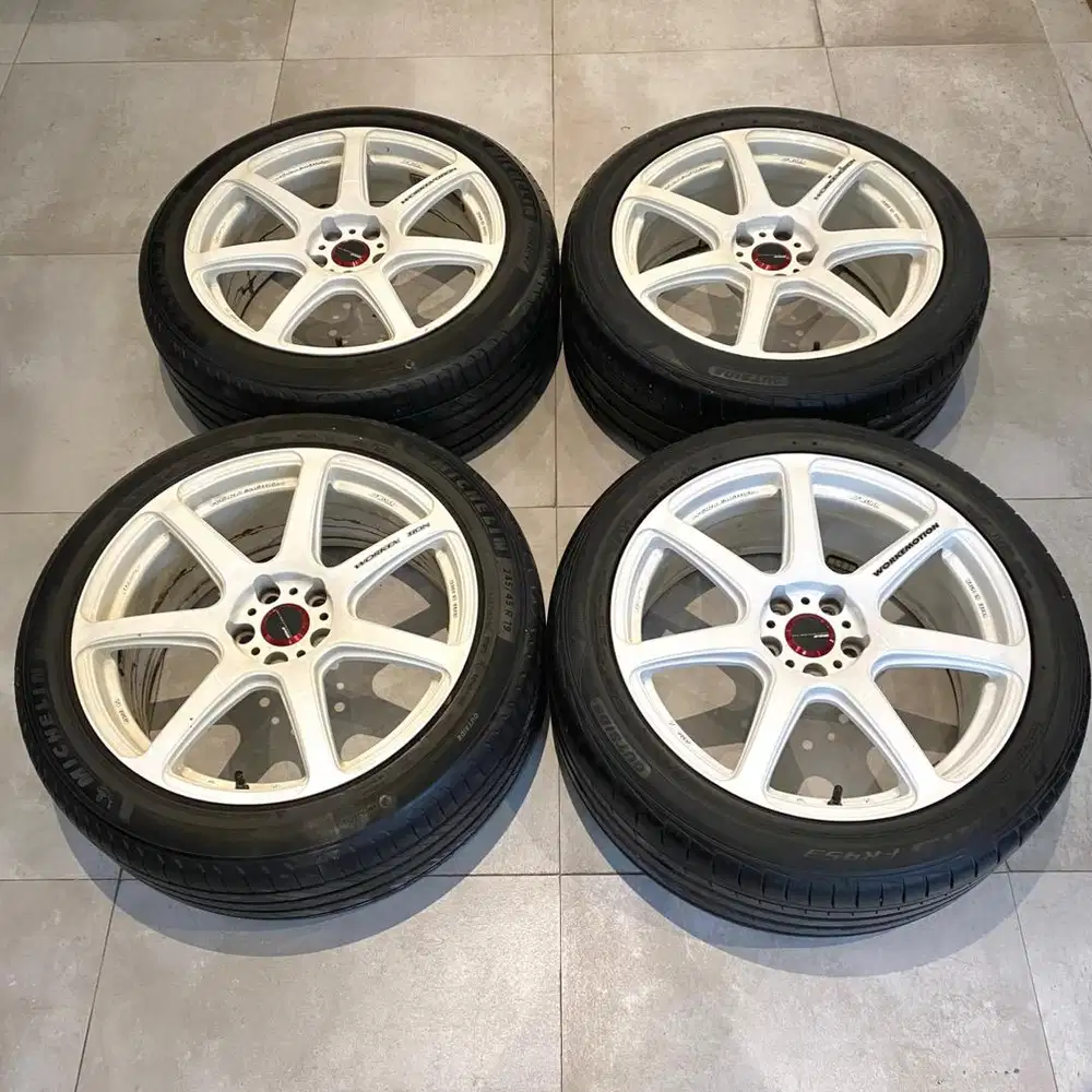 Japan Work T7R Ring 19 5x112 5x114 Velg Original Ori Jepang JDM R19