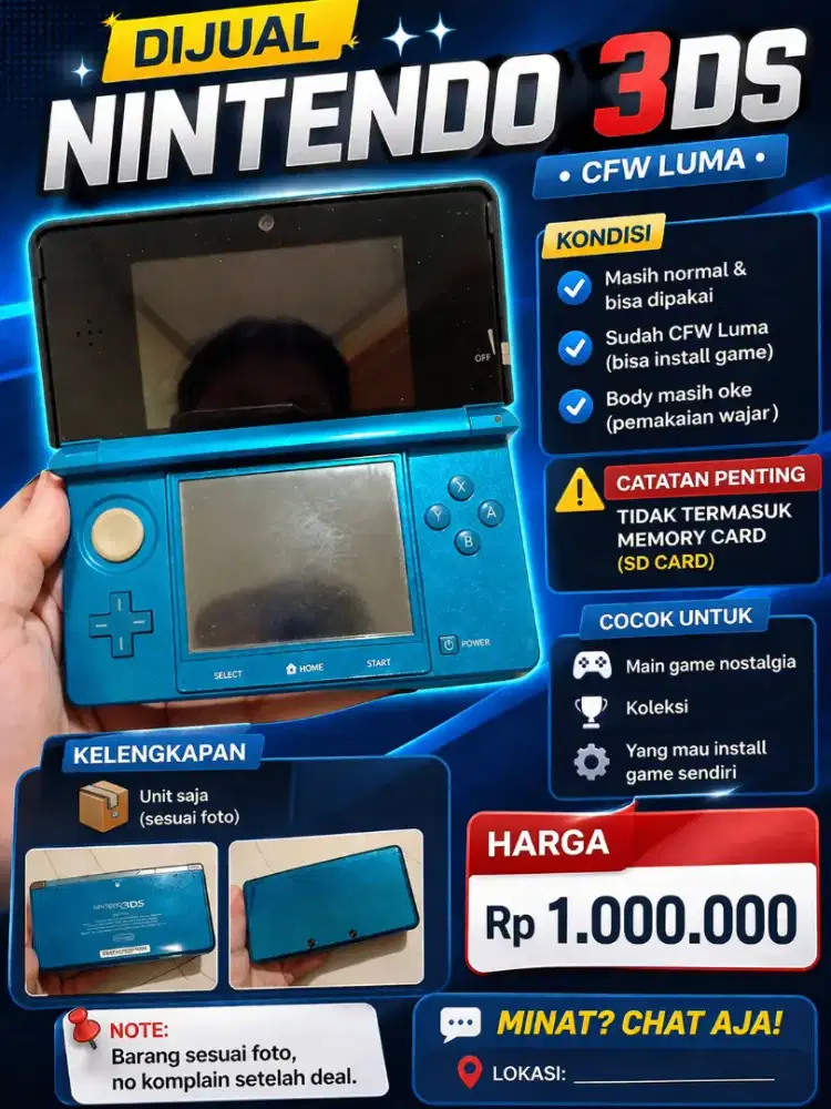 Dijual Nintendo 3DS - Console Only