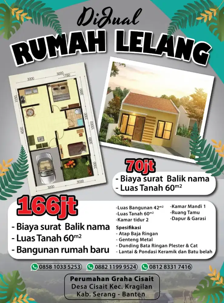 Rumah milik eks-kepolisian, dijual dengan tenaga notaris.