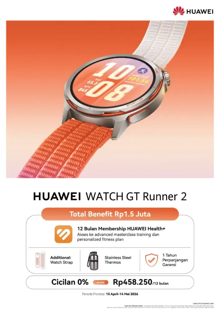 Terbaru! Huawei Watch GT Runner 2