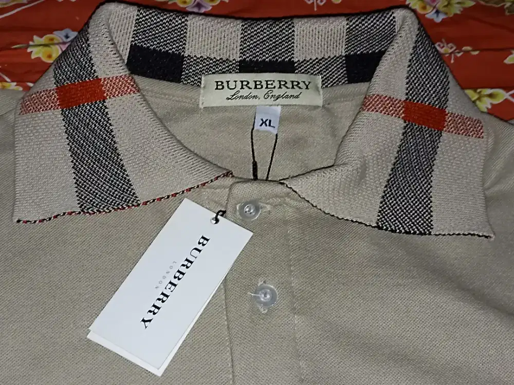 Baju Polo Shirt Import Burberry Original