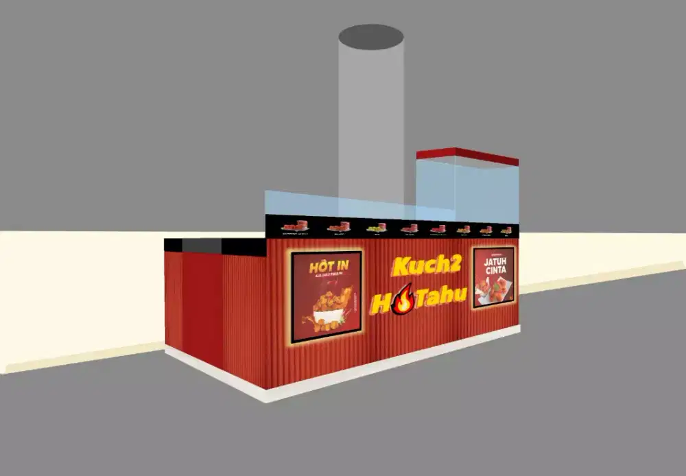 Booth Mall Plaza Cafe Resto Warmindo