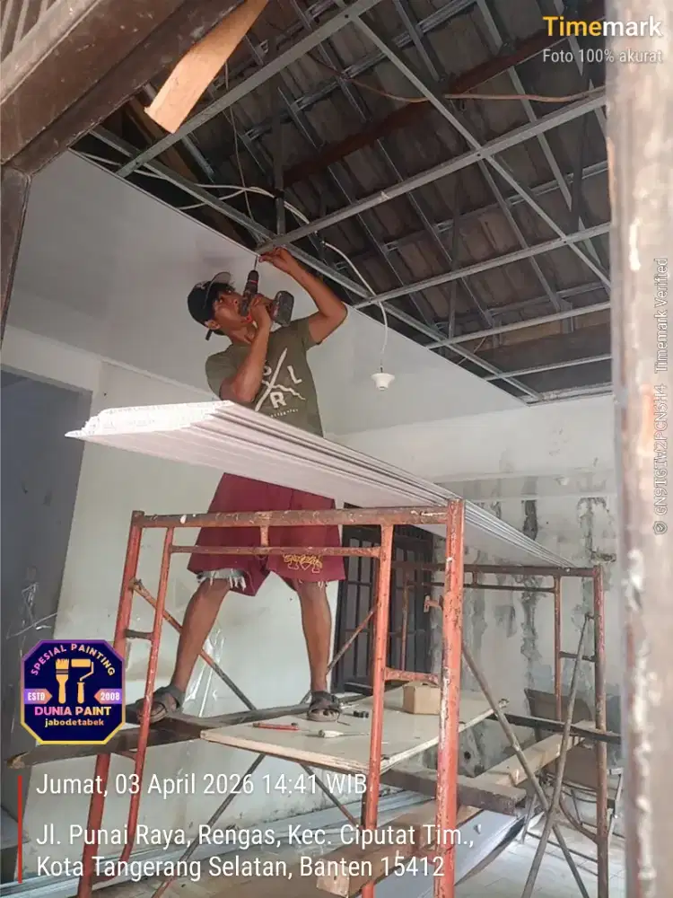Tukang cat. Plafon. Finishing & sipil