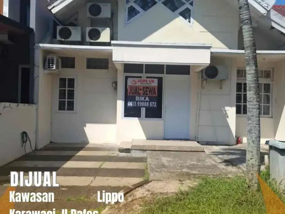DIJUAL  Rumah Kawasan Lippo Karawaci Jl Dafos