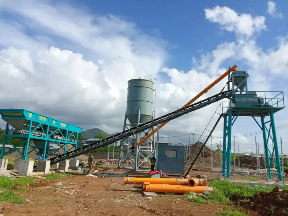 Batching plant type wetmix kapasitas 30-40m³/jam
