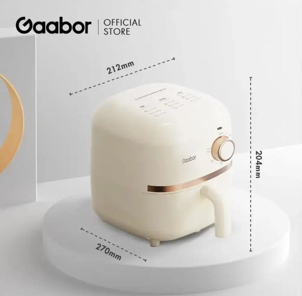 Gaboor Mini Air Fyer Mesin penggorengan sehat tanpa minyak low watt