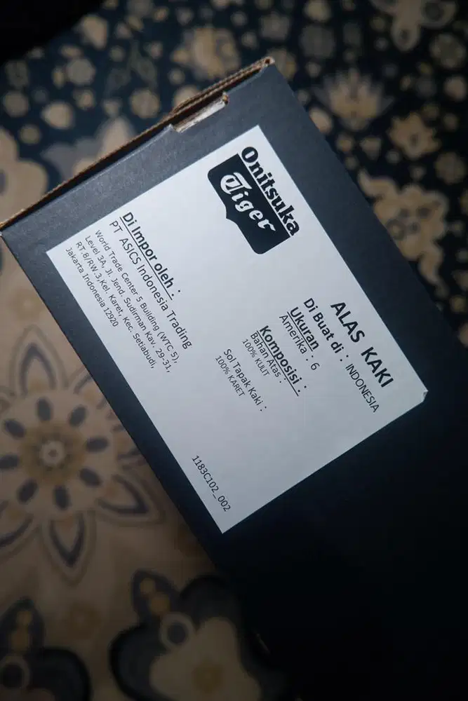 Sepatu Onitsuka Tiger Hitam Mexico 66