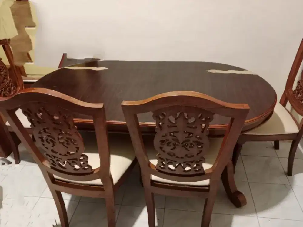 Meja makan jati jepara