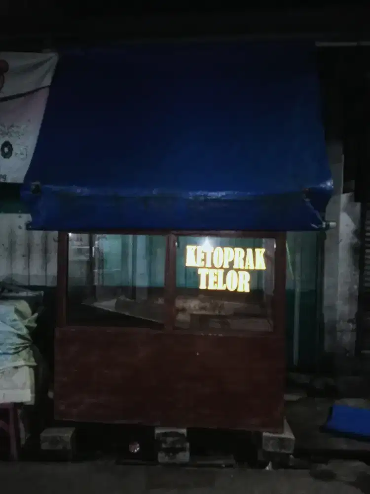 maaf min melengceng tolong lolosin punya grobak bekas jualan ketoprak