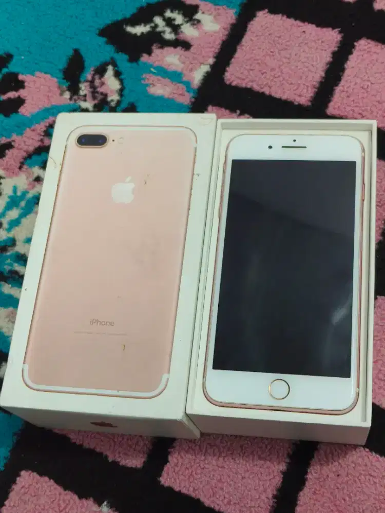 Iphone 7 Plus, Rose Gold 256 GB masih mulus Original