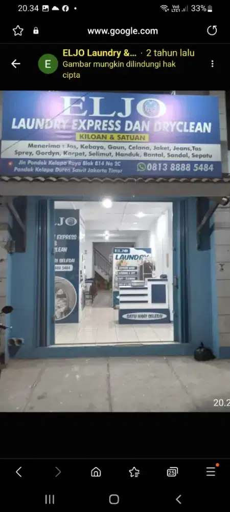 Dibutuhkan KARYAWAN TETAP Laundry daerah Pondok Kelapa